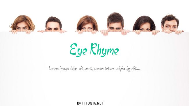 Eye Rhyme example